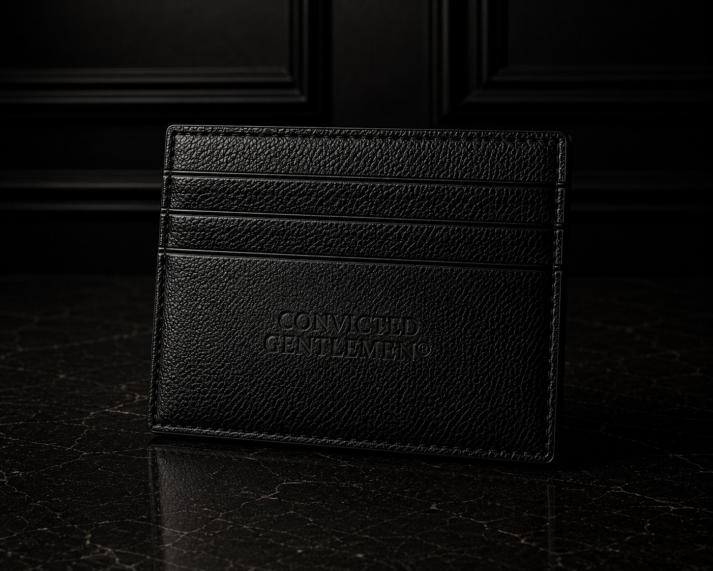 Card Holder — Black Leather